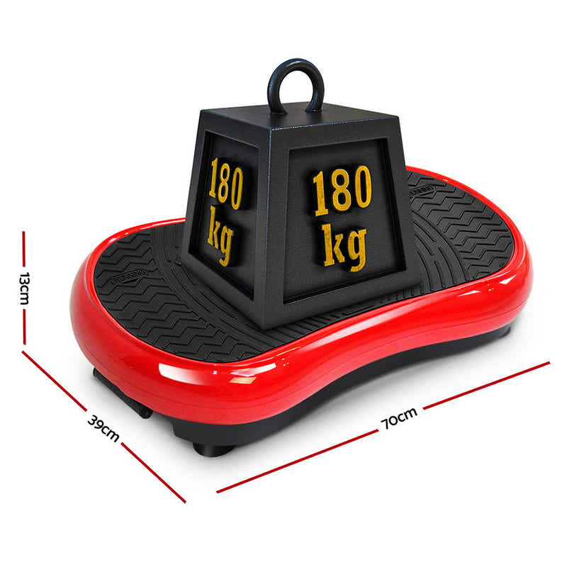 DS NA Everfit Vibration Machine Plate Platform Body Shaper Home Gym Fitness Red