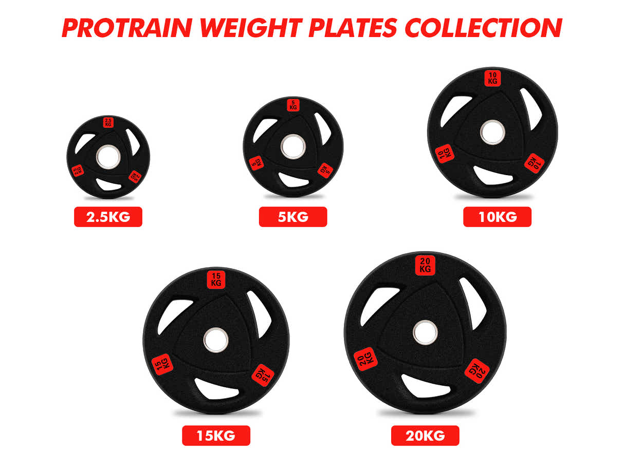 DS Rubber Weight Plates 5kg - Set of 4