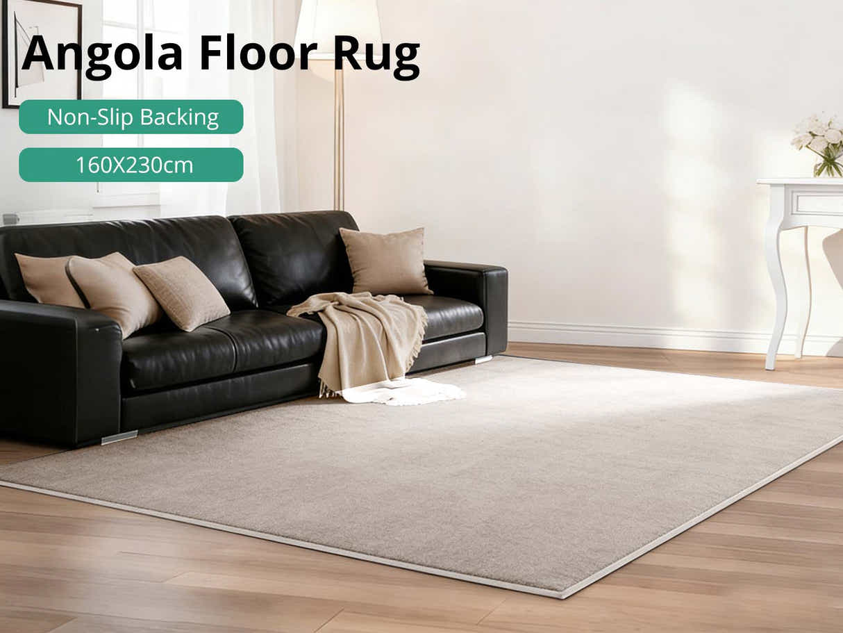Angola Floor Rug 160cm x 230cm - Light brown