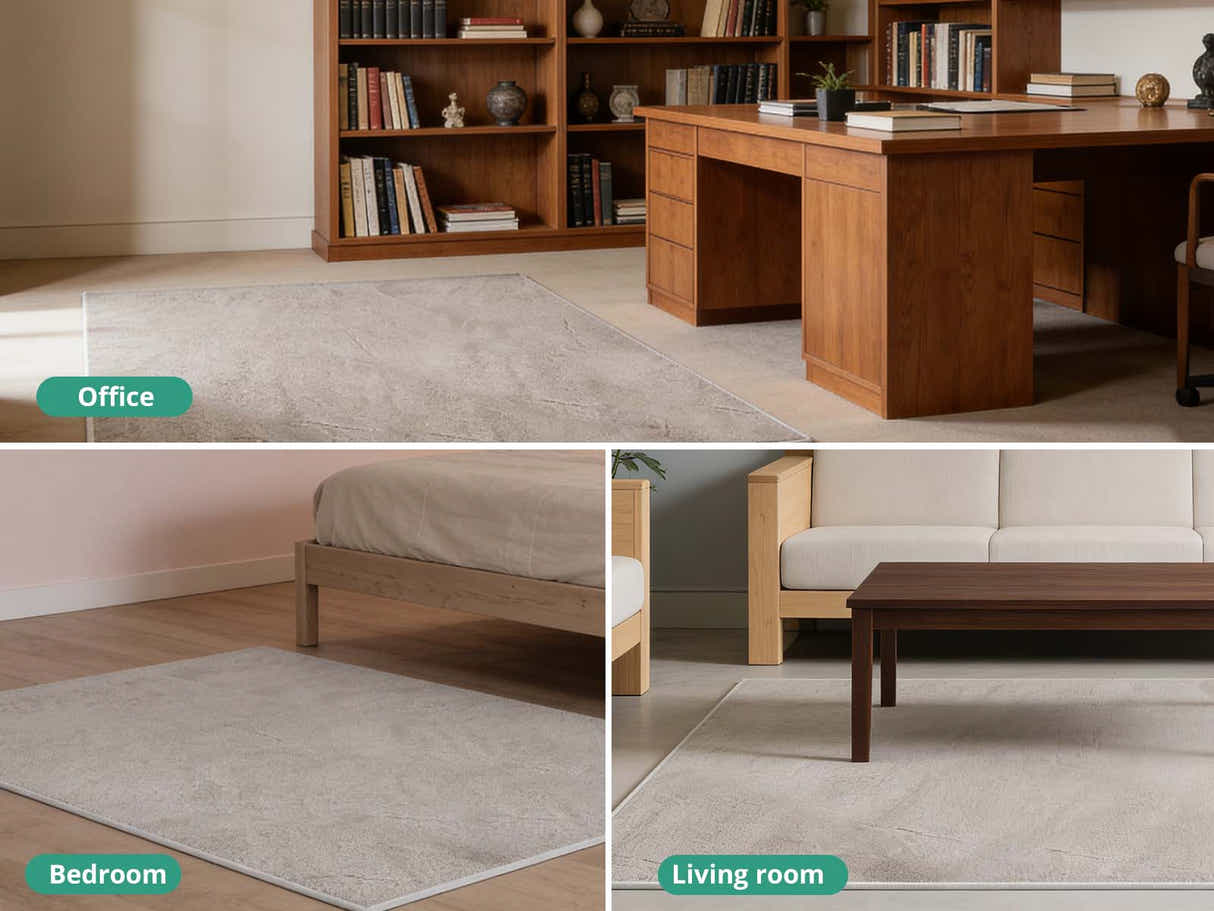 Angola Floor Rug 200cm x 230cm - Light brown
