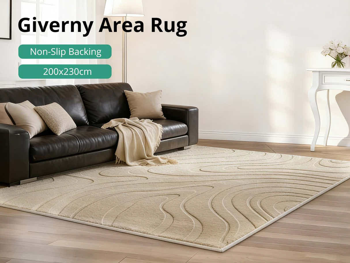 Giverny Area Rug Beige 200x230cm