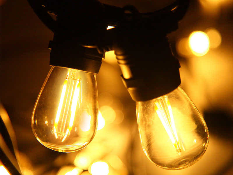 Waterproof Festoon Lights with LED Bulbs - 20 m