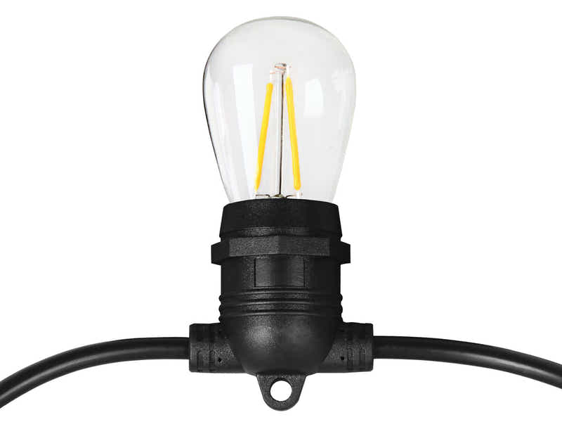 Waterproof Festoon Lights with LED Bulbs - 20 m