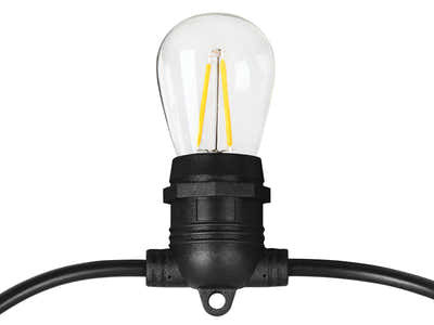 Waterproof Festoon Lights with LED Bulbs - 20 m