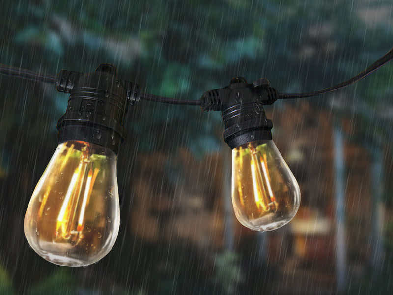 Waterproof Festoon Lights with LED Bulbs - 20 m