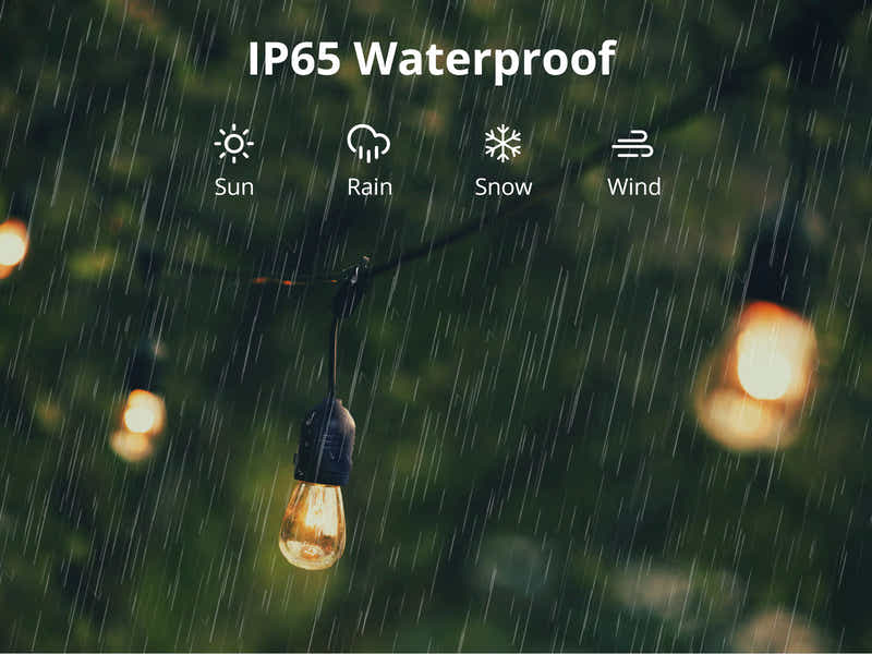 Suspended socket festoon light S14 32M Tungsten