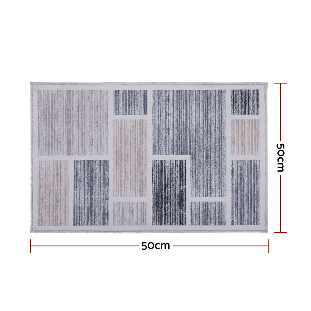 DS NA Floor Rug 50X80cm Doormat Soft Velvet Non-Slip Bath Mat Small Modern