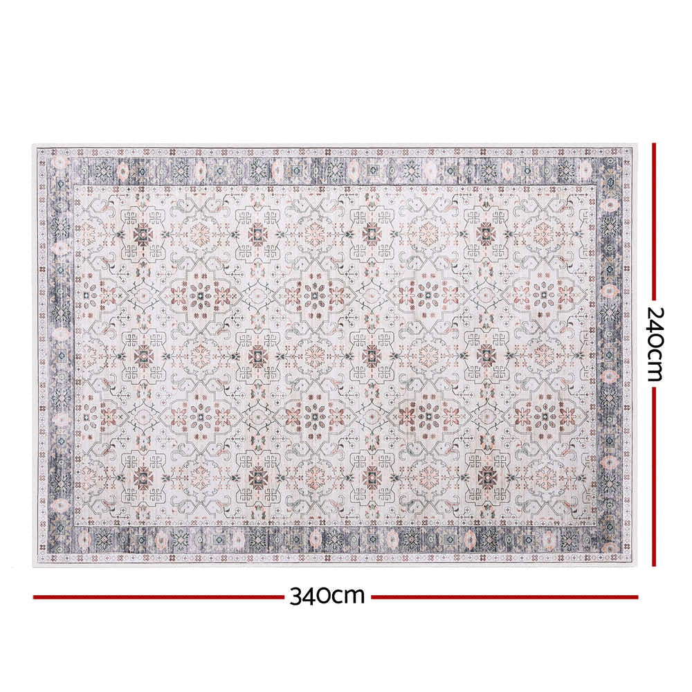 DS NA Artiss Washable Floor Rug 240X340cm Large Area Modern Living Room Carpet