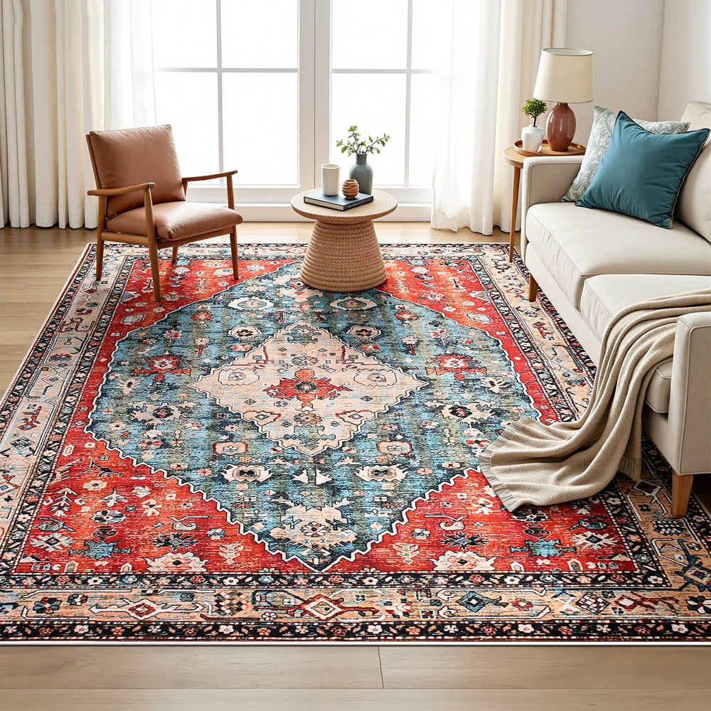 DS NA Artiss Floor Rug 200X290cm Large Washable Area Modern Living Room Carpet