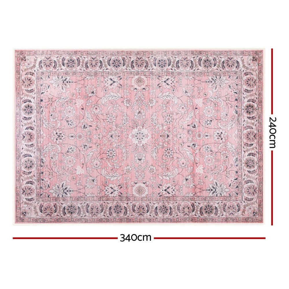 DS NA Artiss Floor Rug 240X340cm Large Washable Area Vintage Living Room Carpet