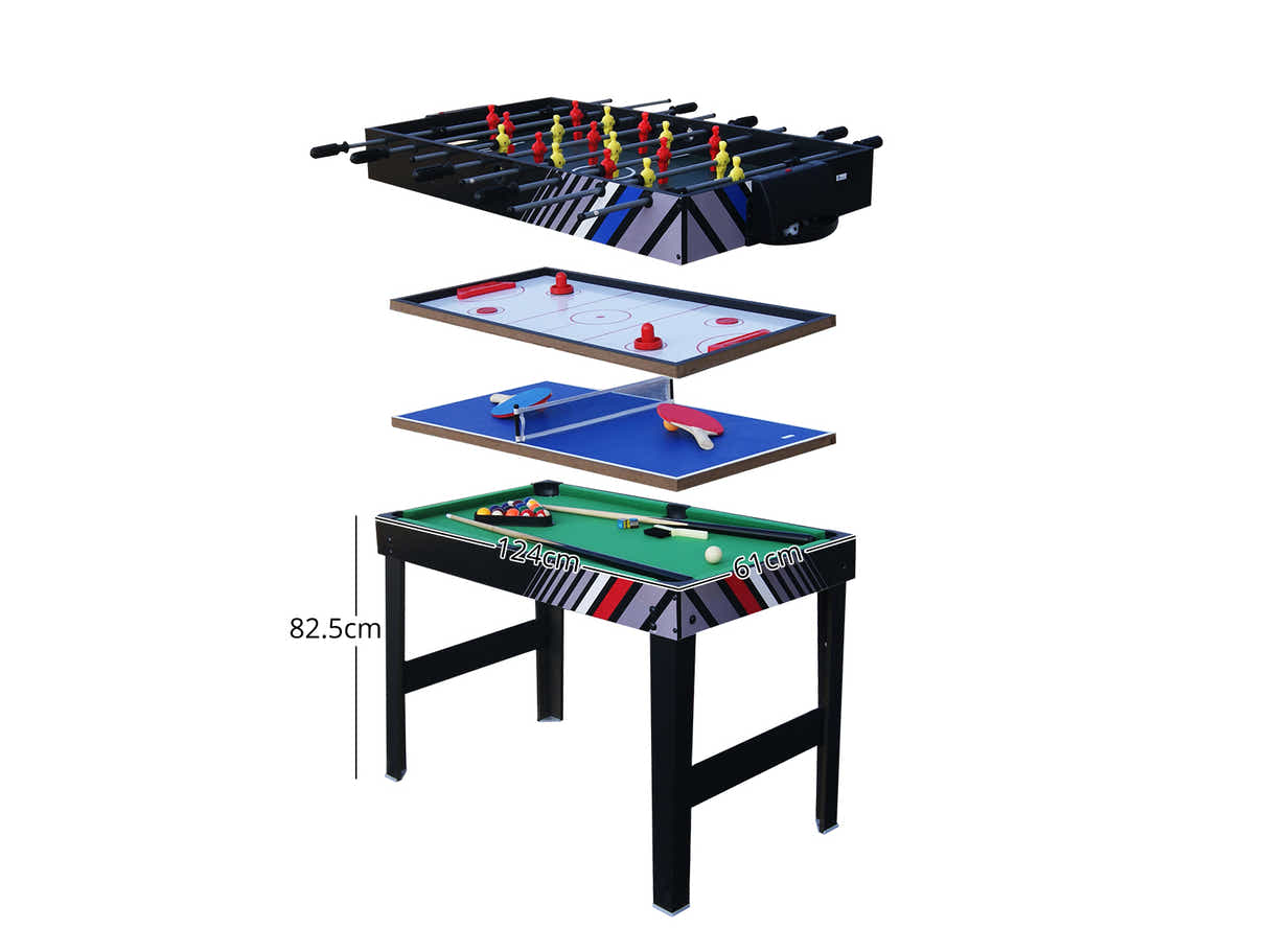 4-in-1 Multi-function Foosball Table - 4 Ft