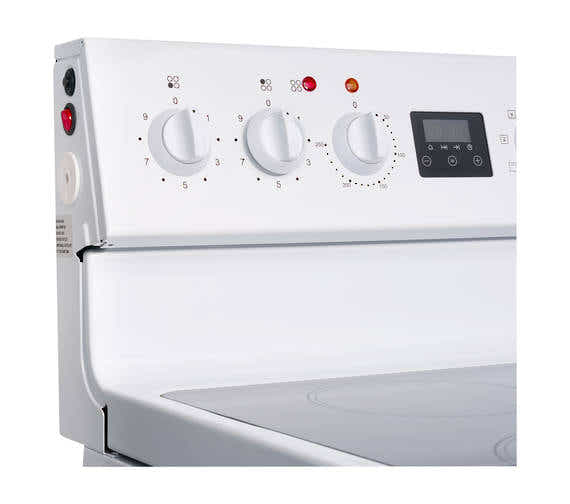 T Parmco FREESTANDING STOVE 60CM WHITE CERAMIC 8FUNCTION
