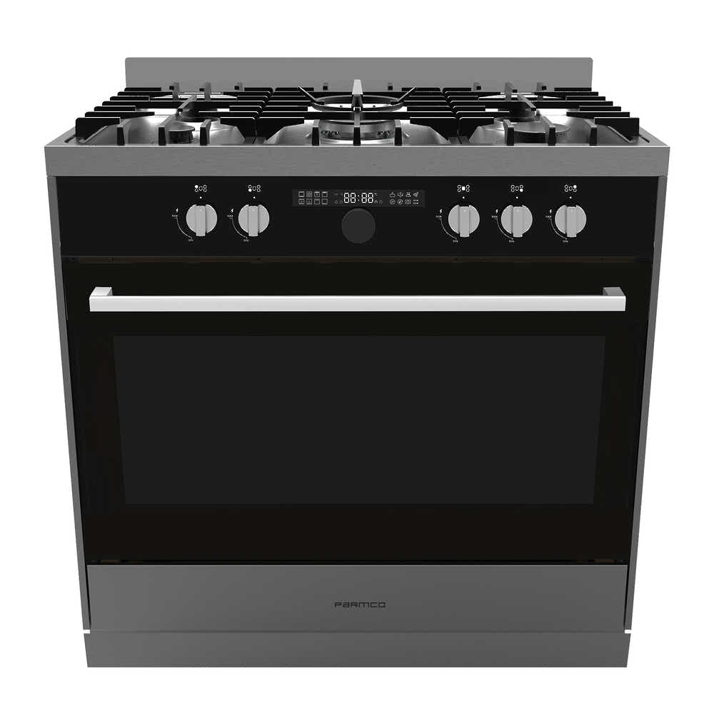 T Parmco FREESTANDING STOVE 900MM STAINLESS CERAMIC