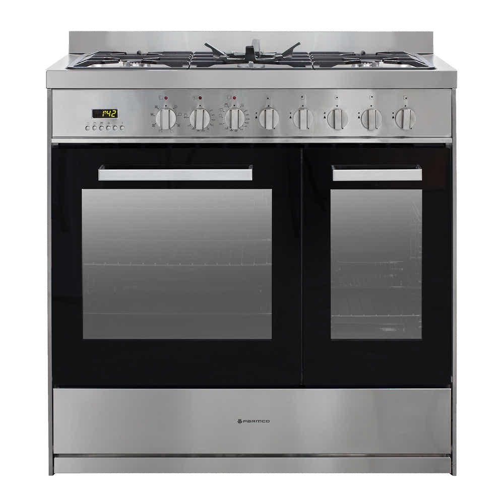 T Parmco FREESTANDING STOVE 900MM STAINLESS GAS 1.5OVEN