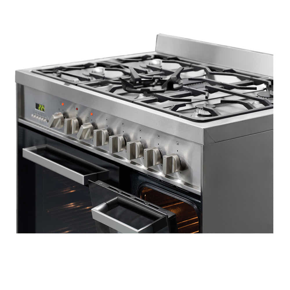 T Parmco FREESTANDING STOVE 900MM STAINLESS GAS 1.5OVEN