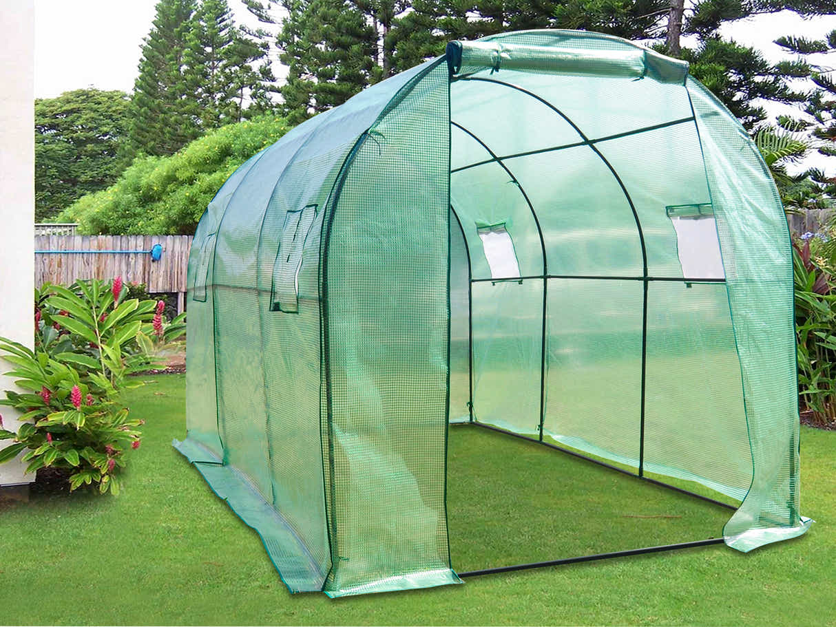 PE Mesh Walk-In Greenhouse - 2m x 3m