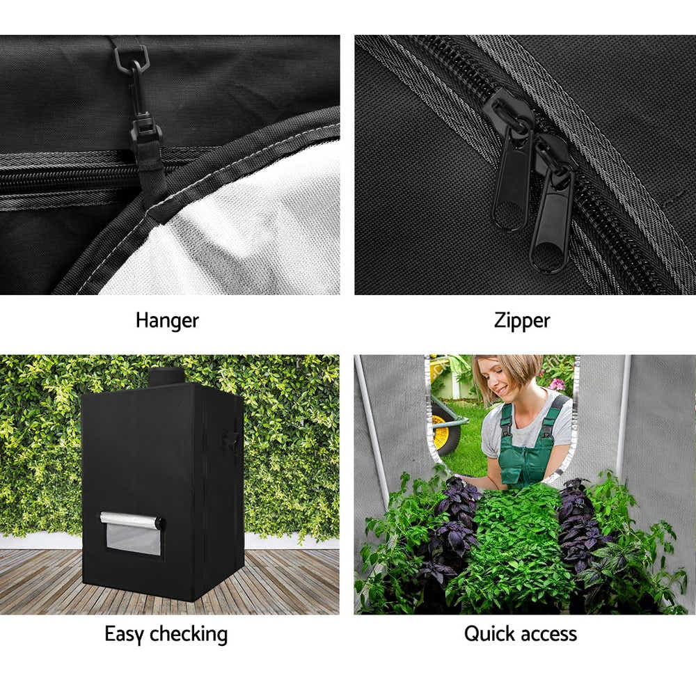 DS NA Hydroponics Grow Tent Kits 60X60X90CM 600D Oxford
