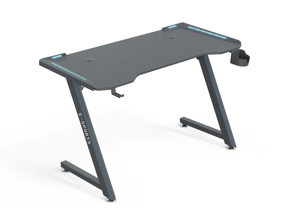 Gaming Table KZ-1 140cm with Wireless Charger and Mouse Pad & Faron Gaming Chair PVC Black
