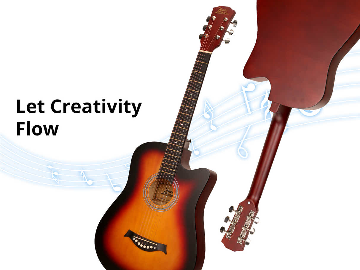 38'' Acoustic Guitar - Orange