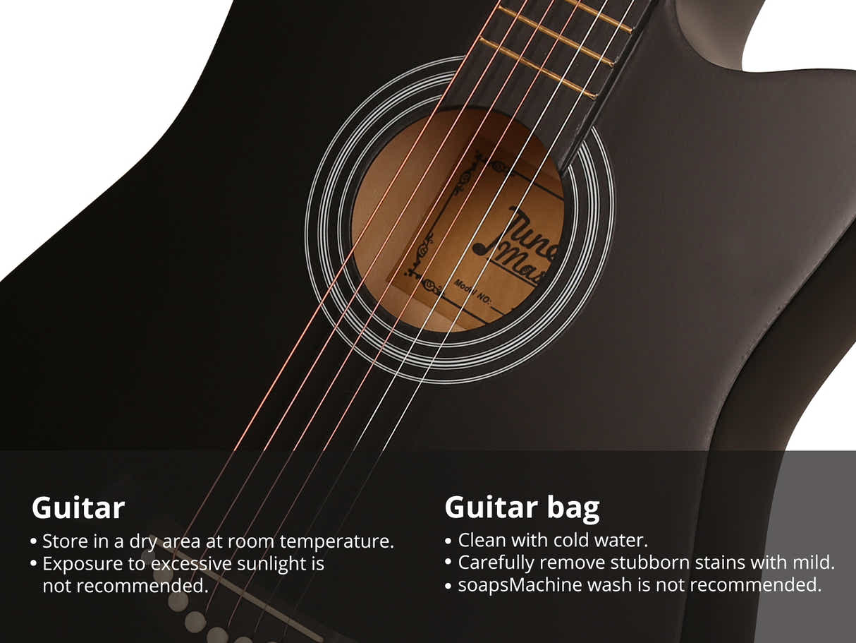 38'' Acoustic Guitar - Black