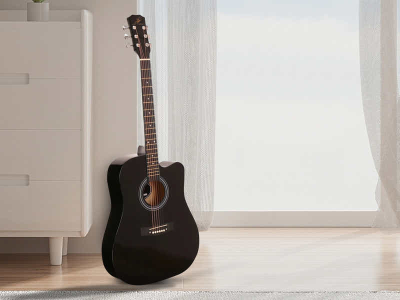DS 41'' Acoustic Guitar Black Color