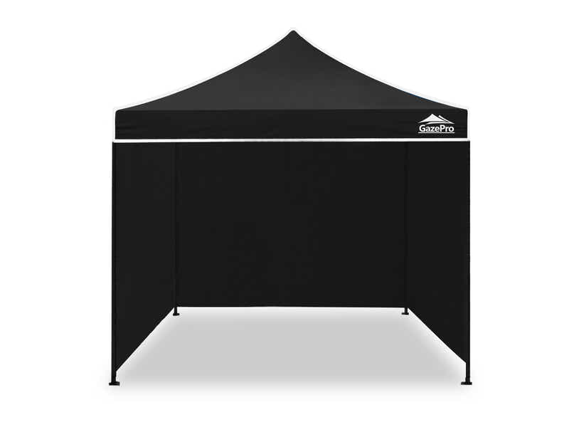 DS Gazebo with Silver-Coated Roof 3m x 3m - Black