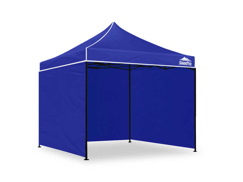 Gazebo with Silver-Coated Roof 3m x 3m - Blue