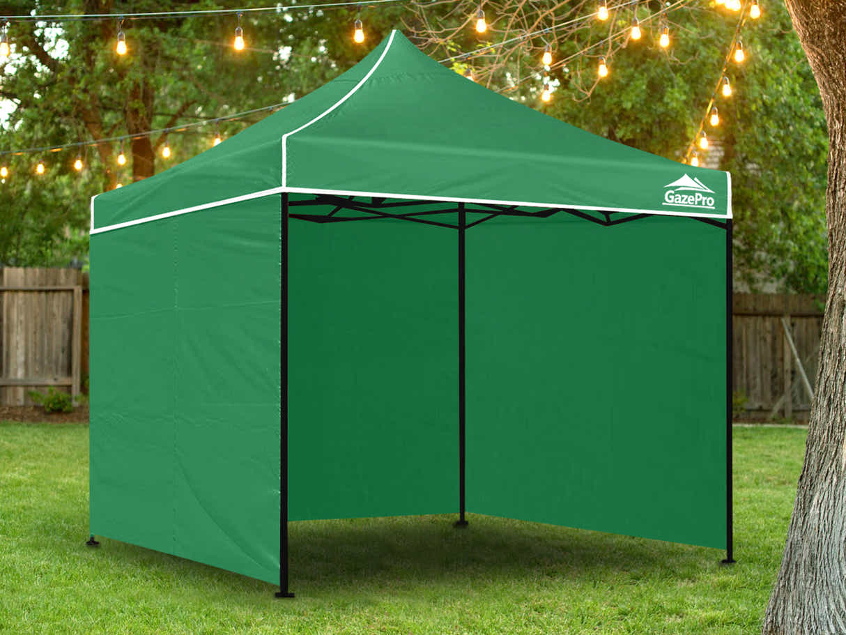 Gazebo with Silver-Coated Roof 3m x 3m - Green