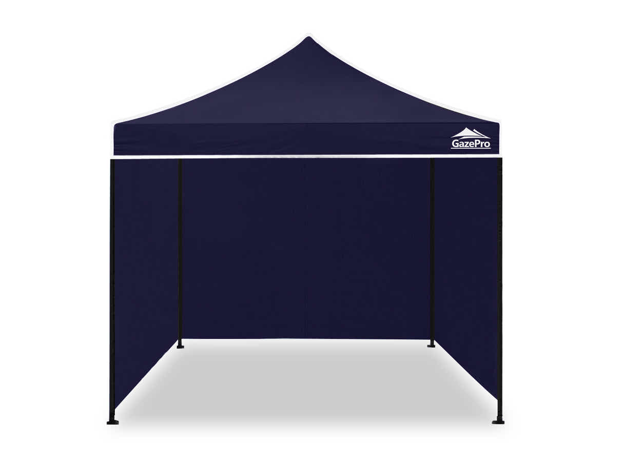 Gazebo with Silver-Coated Roof 3m x 3m - Navy