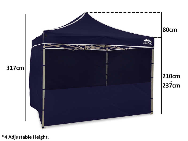 DS Heavy-Duty Gazebo 3m x 3m - Navy
