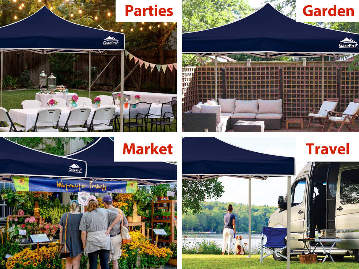 Heavy-Duty Gazebo 3m x 3m - Navy