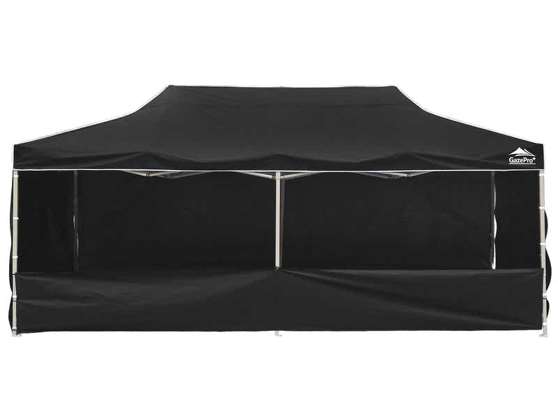 Heavy-Duty Gazebo 3m x 6m - Black
