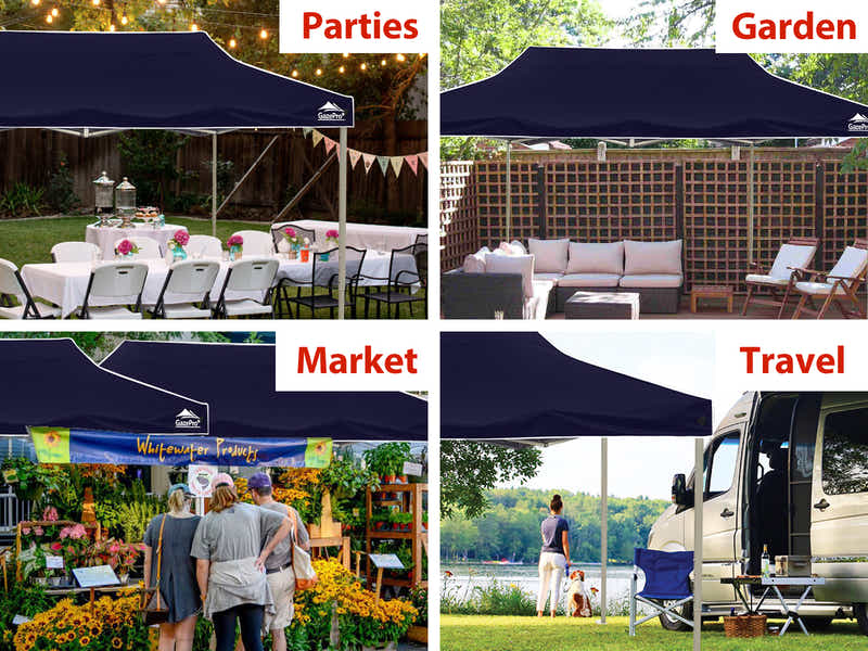 Heavy-Duty Gazebo 3m x 6m - Navy