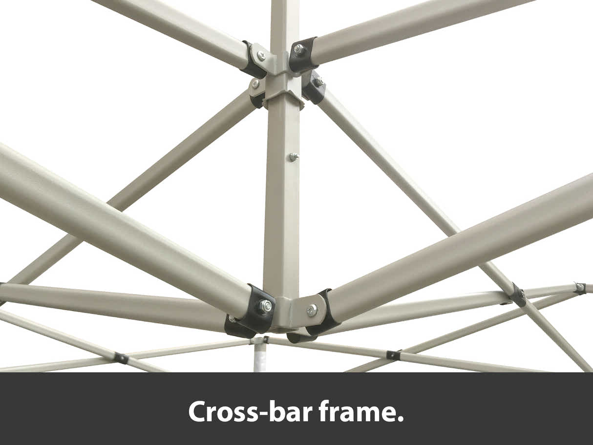 Heavy-Duty Gazebo 3m x 6m - Black