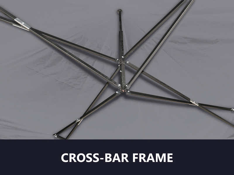 DS Gazebo with Silver-Coated Roof 3m x 6m - White