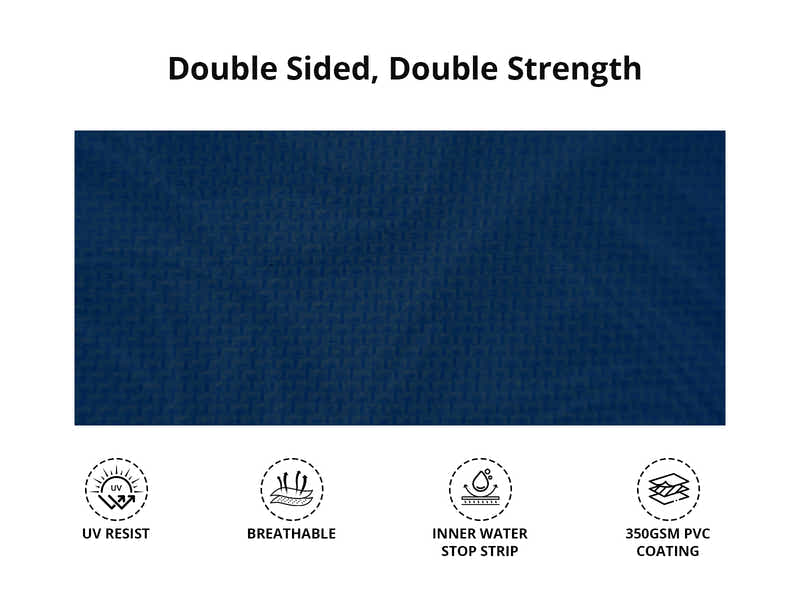 Gazebo D HEX 3x3m set NAVY with bonus wheel bag