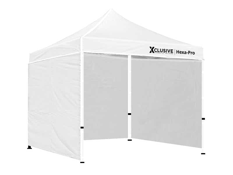 Gazebo D HEX 3x3m set WHITE with bonus wheel bag