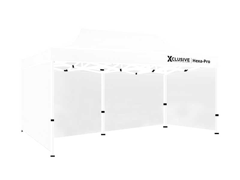 DS Gazebo D HEX 3x6m WHITE