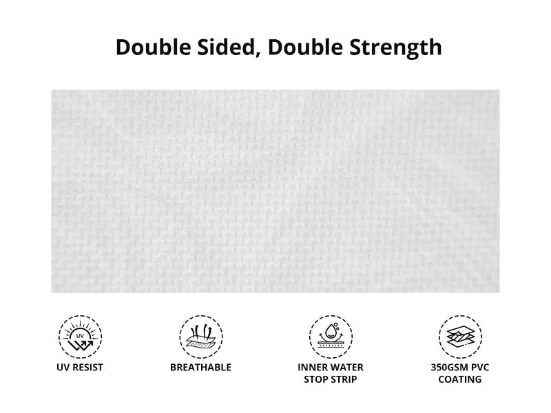 Xclusive Gazebo D HEX 3x6m WHITE