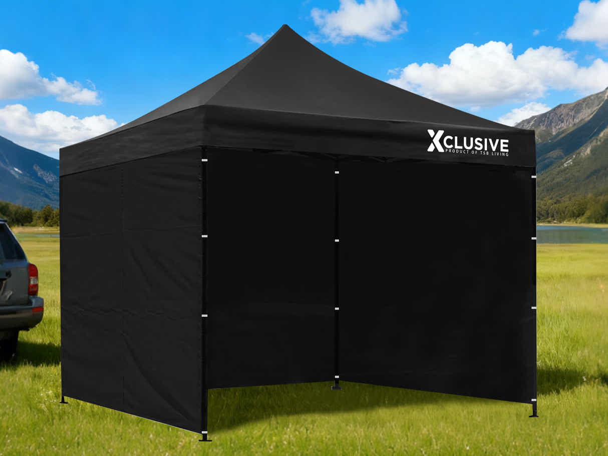 DS Xclusive Gazebo with Carry Bag 3m x 3m - Black