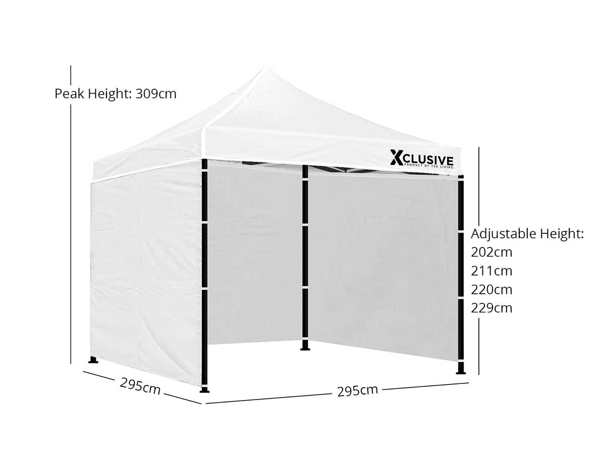Xclusive Gazebo with Carry Bag 3m x 3m - White
