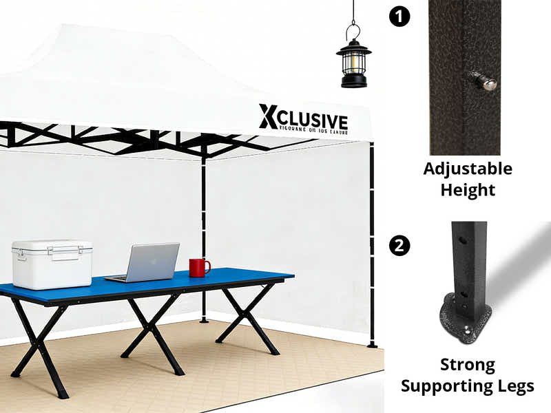 Xclusive Gazebo D 3x4.5m WHITE