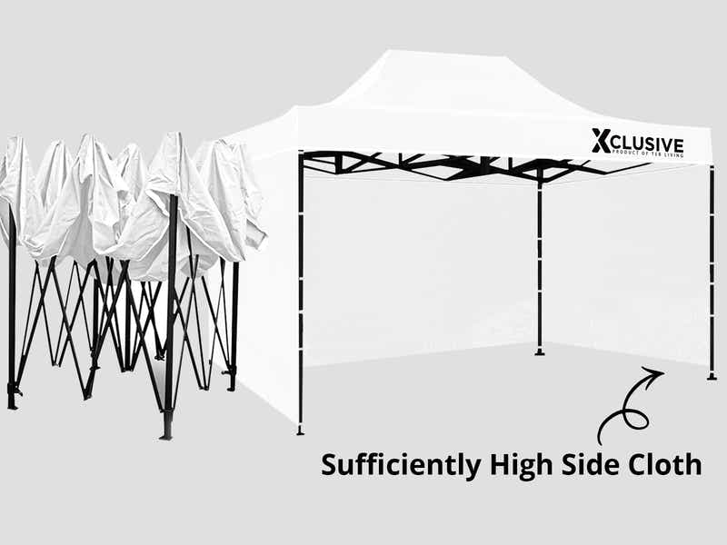 Xclusive Gazebo D 3x4.5m WHITE
