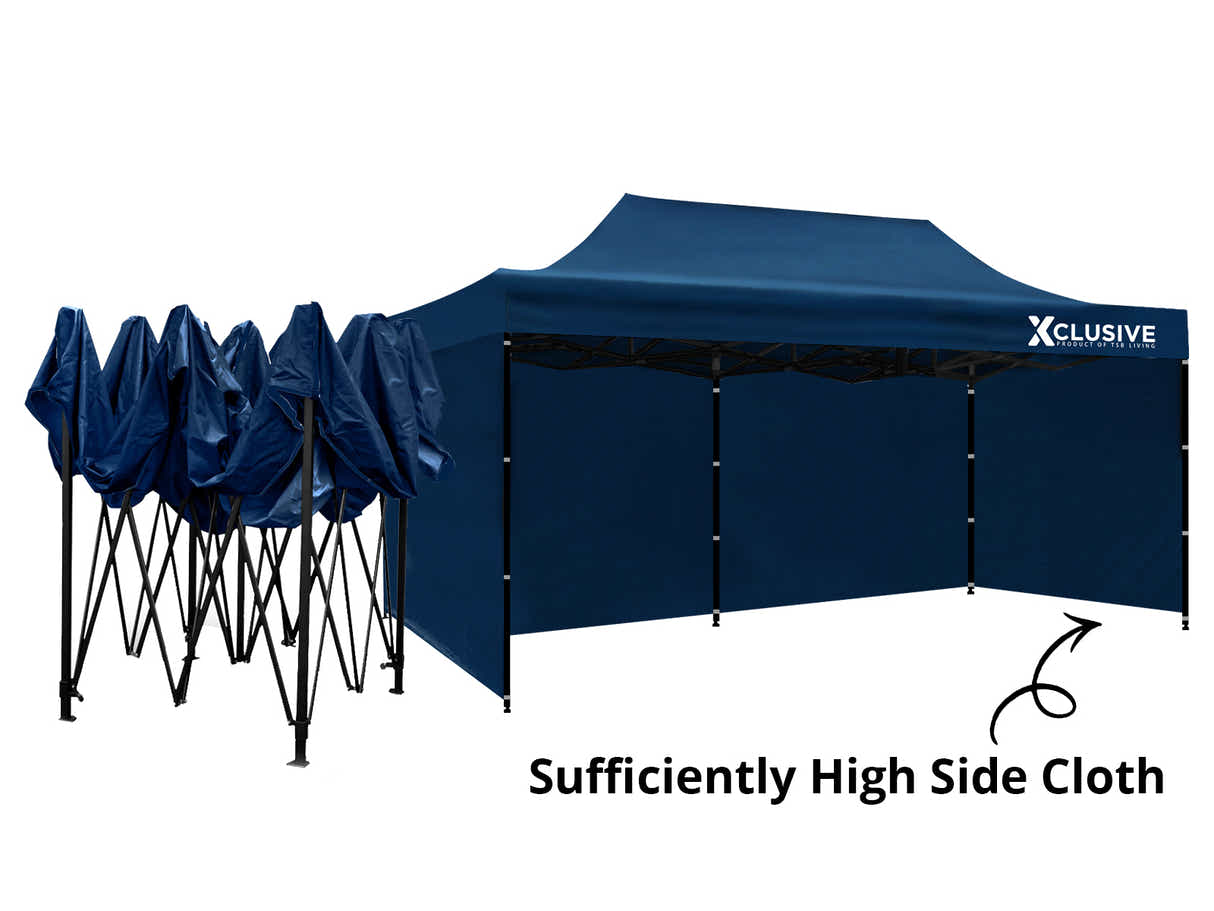 DS Xclusive Gazebo D 3x6m Navy with bonus carry bag
