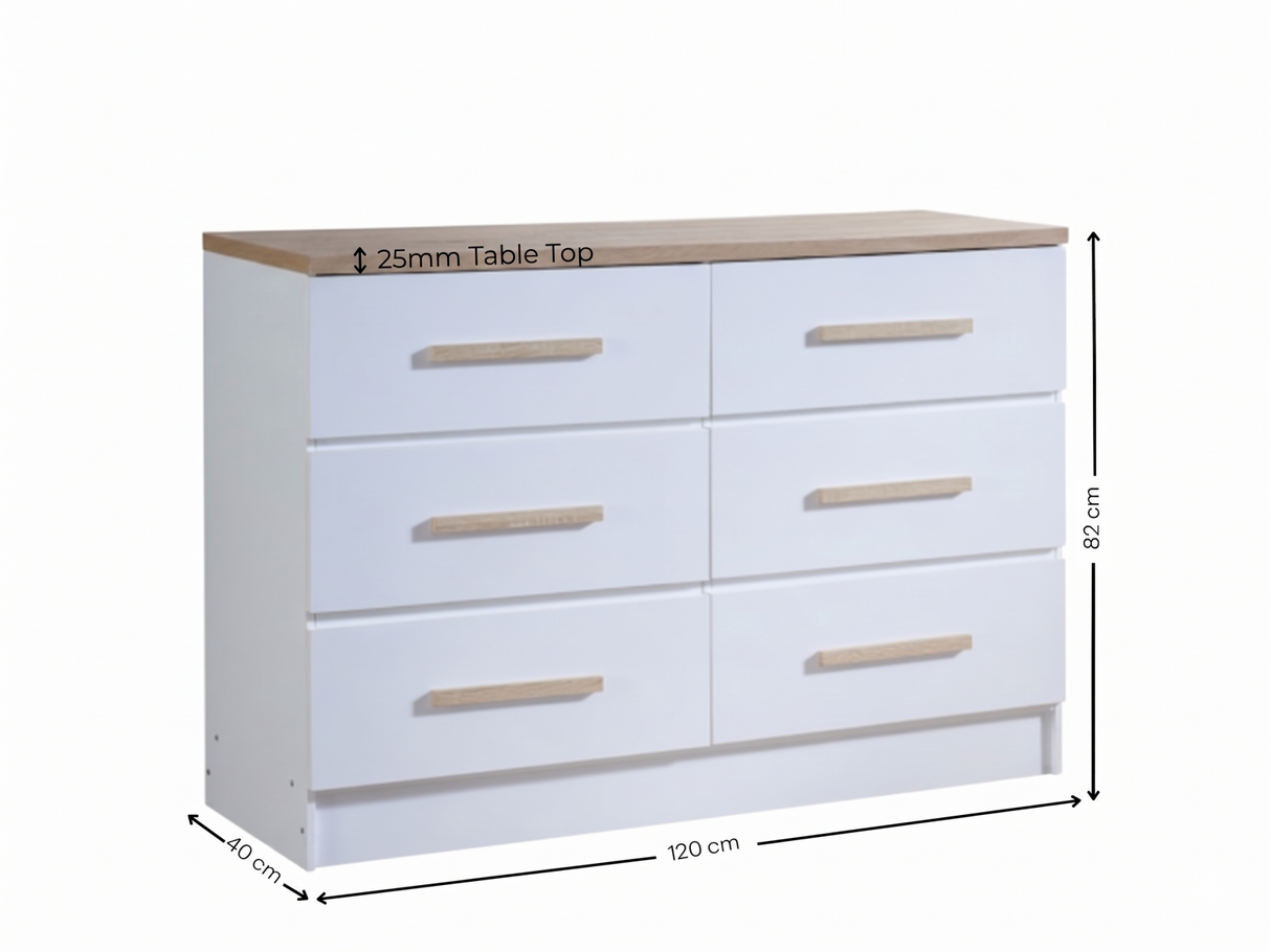Orewa 6-Drawer Lowboy