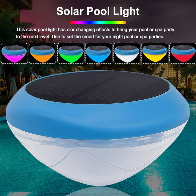 DS BS Solar Powered Led Home Garden Pond Pool Light