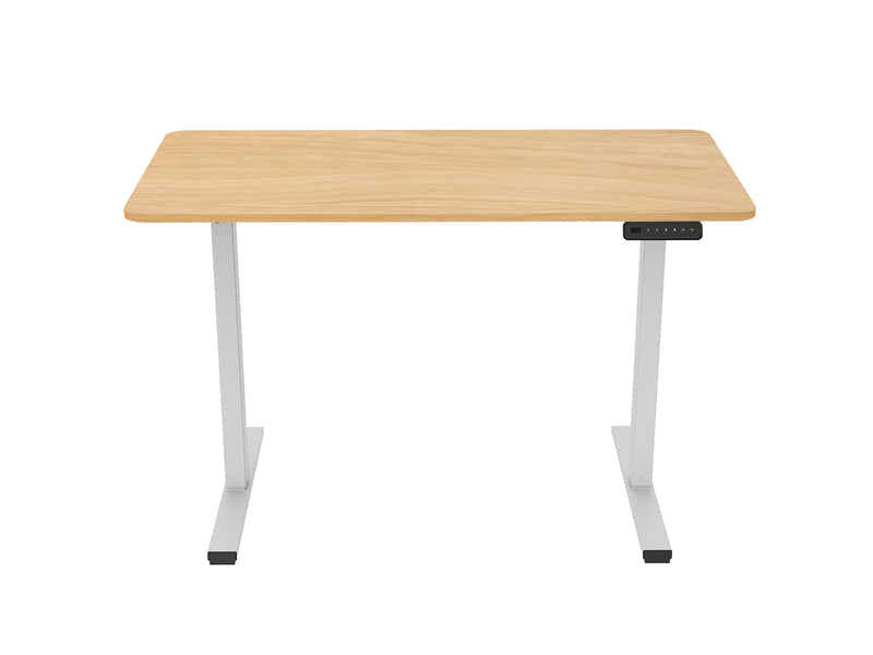 DS Height Adjustable Desk Set LK Oak