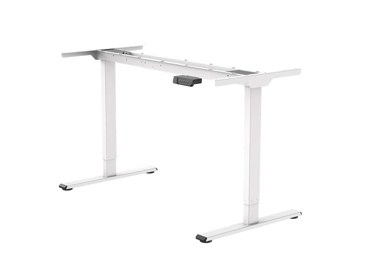 Height Adjustable Desk Frame - White