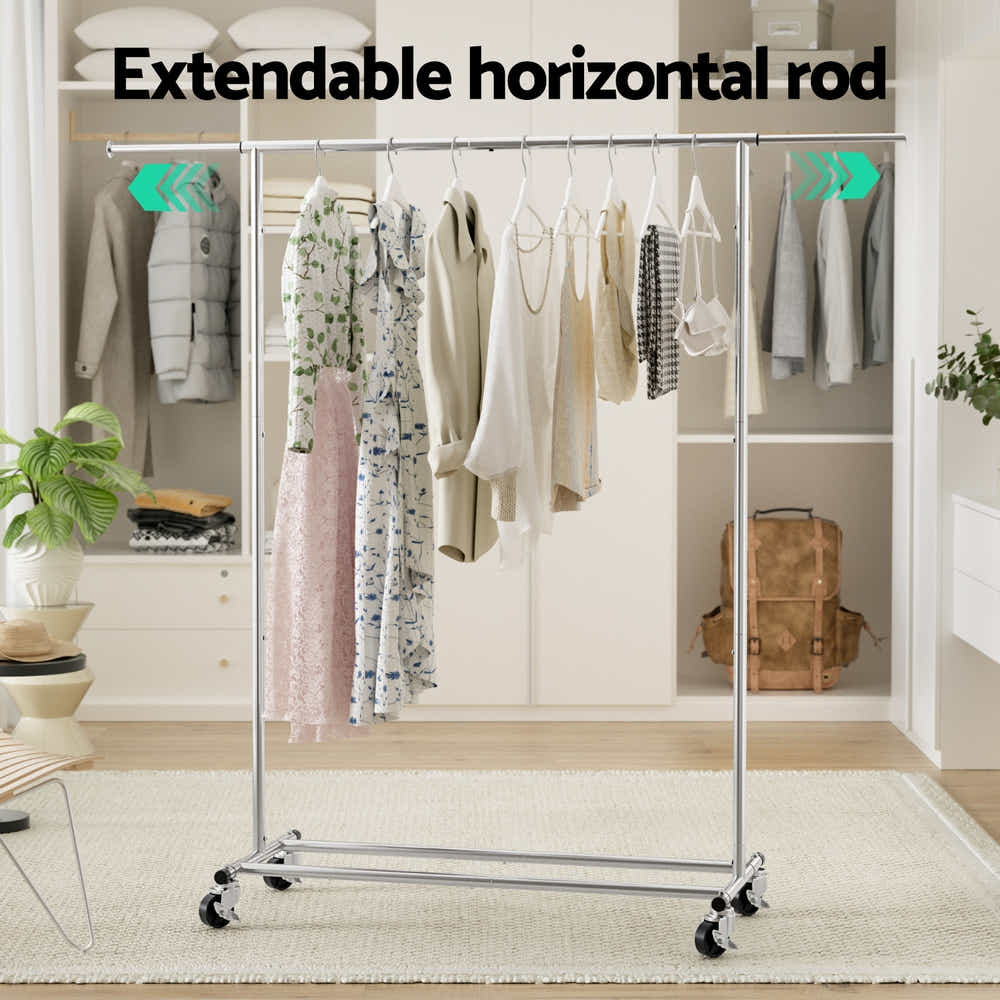 DS NA Artiss Clothes Rack Airer Rail Coat Stand Adjustable Hanger