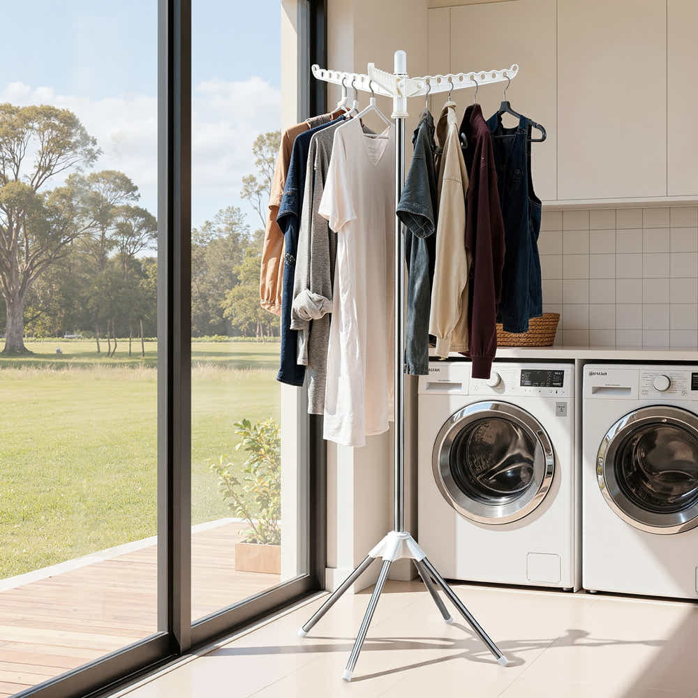 DS NA Artiss Clothes Rack Airer Rotatable Hanger Foldable 163cm